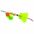 thumbnail image 1 of Mepps Aglia In-Line Spinner, 1/12oz, Dressed Treble Hook, Hot Firetiger Blade & Yellow Tail, 1 of 1