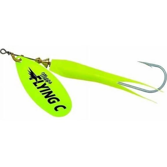 Mepps Flying C Fishing Lure, Hot Chartreuse 7/8 Oz - FC78P HC-HC