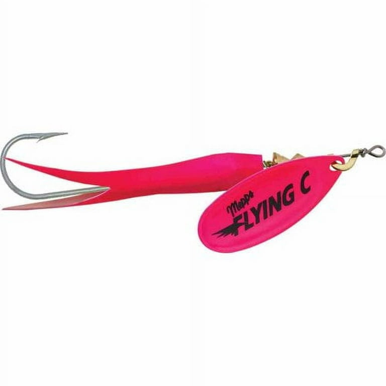 Mepps Flying C Lure, 7/8 oz, Hot Pink/Silver/Pink