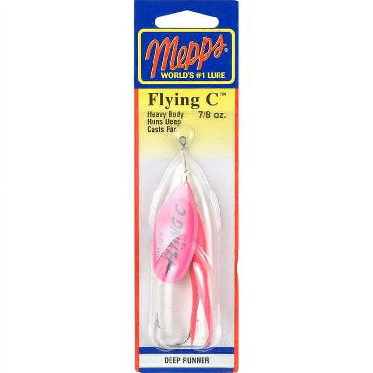 Mepps Flying C Single Hook Spinner, Hot Pink