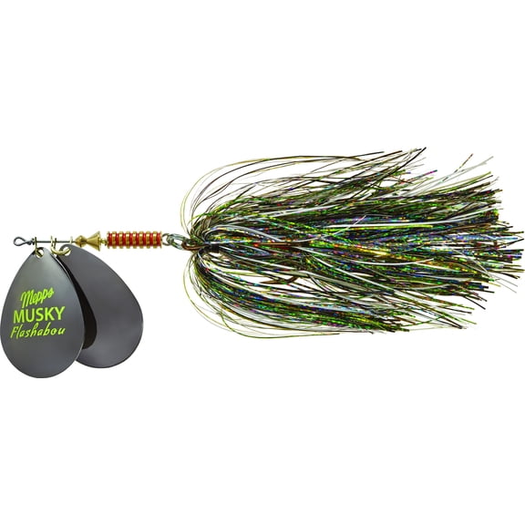 Mepps Double Blade Musky Flashabou, Beast