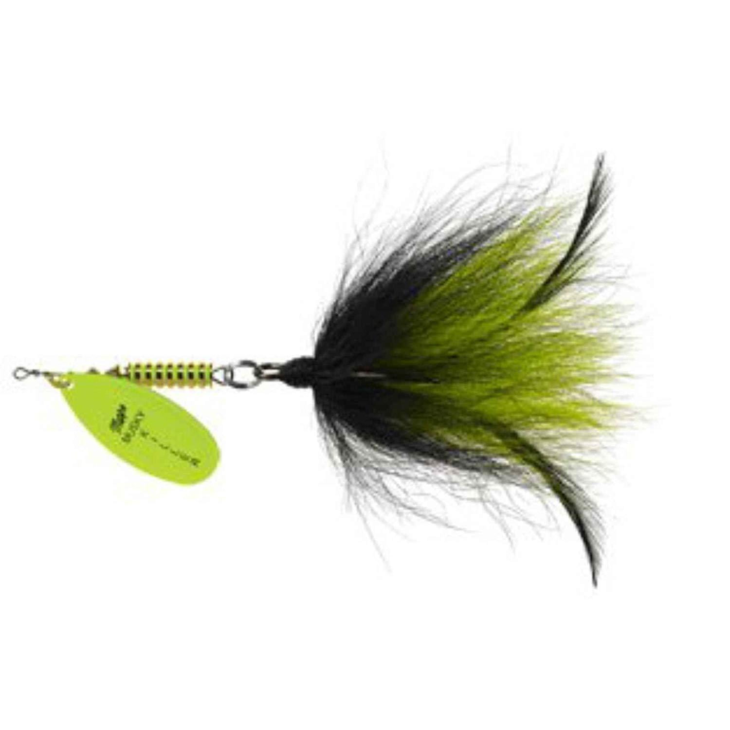 Mepps Musky Killer Bucktail Fishing Lure, Hot Chartreuse, Black, &  Chartreuse, 3/4 oz., Size 5/0 