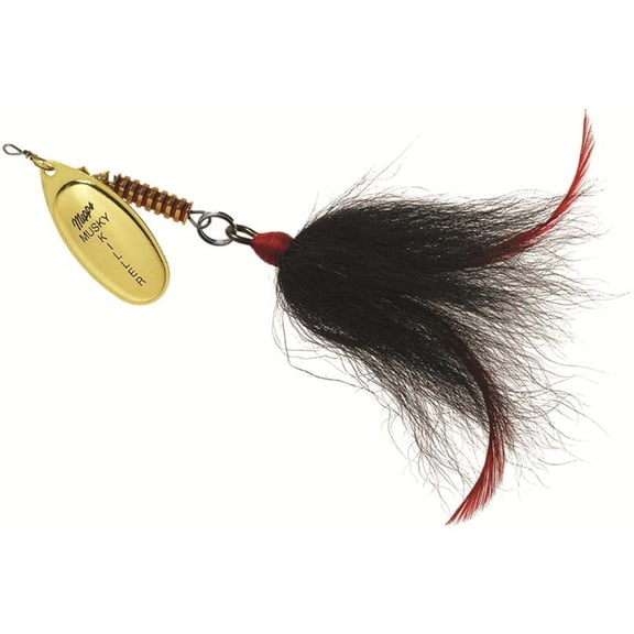 MEPPS MUSKY KILLER 3/4OZ - SILVER/BLACK