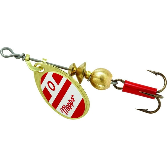 Mepps Musky Killer Inline Spinner, 3/4 oz Red/White