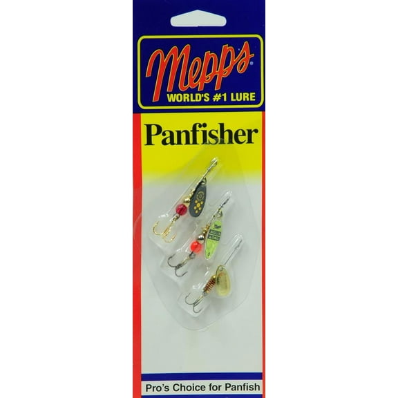 Mepps Panfisher Pak #00 & #0 Plain Spinners 3 Lure Panfish Pack - SAA