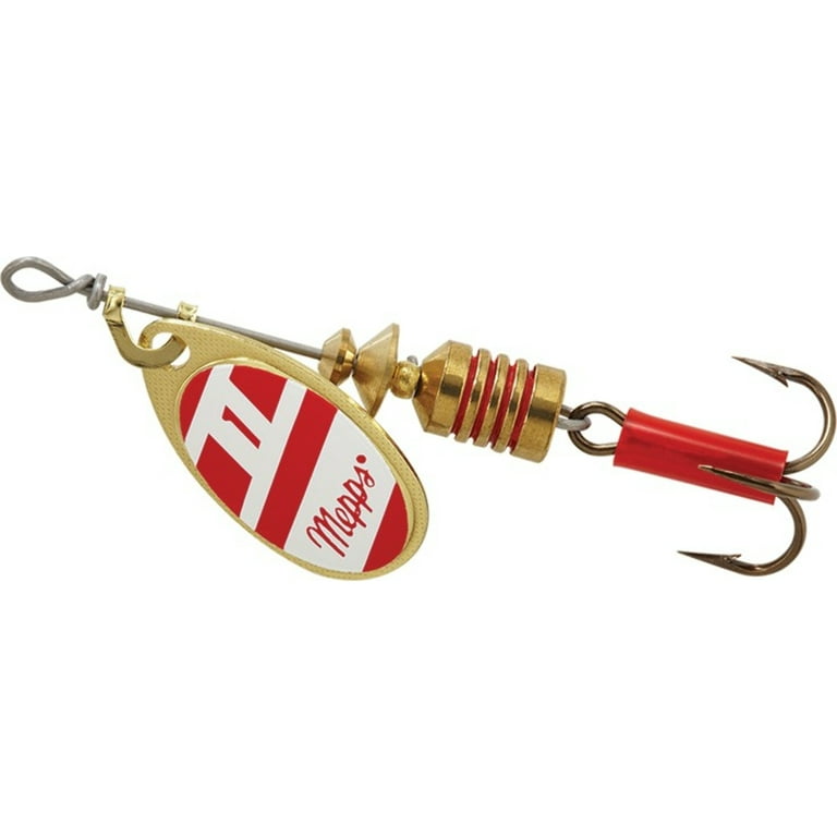 MEPPS AGLIA オールドルアー　オールドスピナー　メップス　アグリア Mepps Plain Aglia Inline Spinner, 1/8 oz, Red and White - Walmart.com