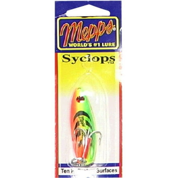 Mepps Syclops Spoon, 1/2-ounce, Hot Fire Tiger Multi-Colored