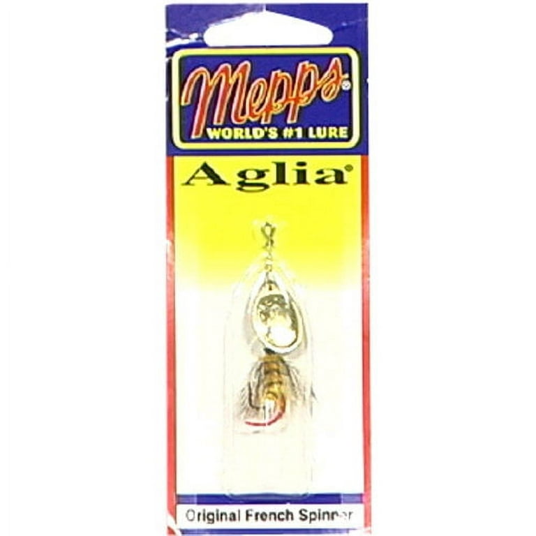 Mepps Wooly Worm Aglia Inline Spinner, Gold & Yellow, 1/12 oz