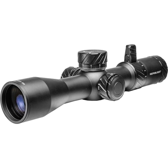 Meprolight MVO 3-18x44 34mm FFP Riflescope, M3 MRAD Reticle, Exposed Turrets, Throw Lever, Glass Etched, Red/Green Illumination (901246703)