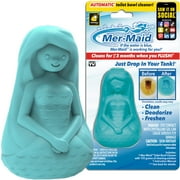 Mer-Maid Automatic Toilet Bowl Cleaner, AS SEEN ON TV, Cleans, Freshens & Deodorizes with Every Flush for up to 3 Months, Ultra-Strength Concentrated Formula, Easy Solution, Just Drop It in Your Tank