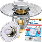 Mer-Maid Drain Magic AS SEEN ON TV Replace Broken Stoppers, Grey/Blue