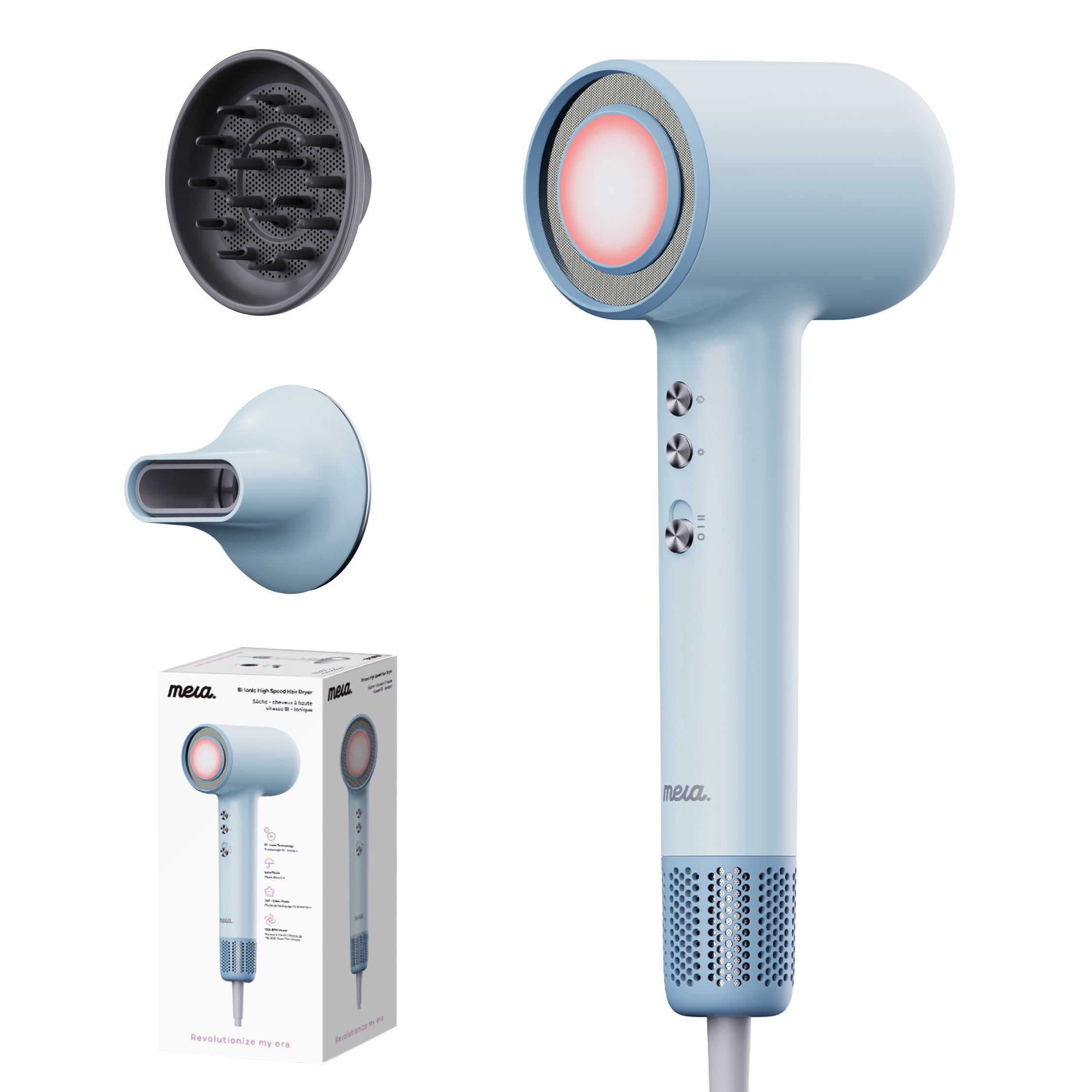 Mera Bi-Ionic High Speed Hair Dryer, Azure Mist