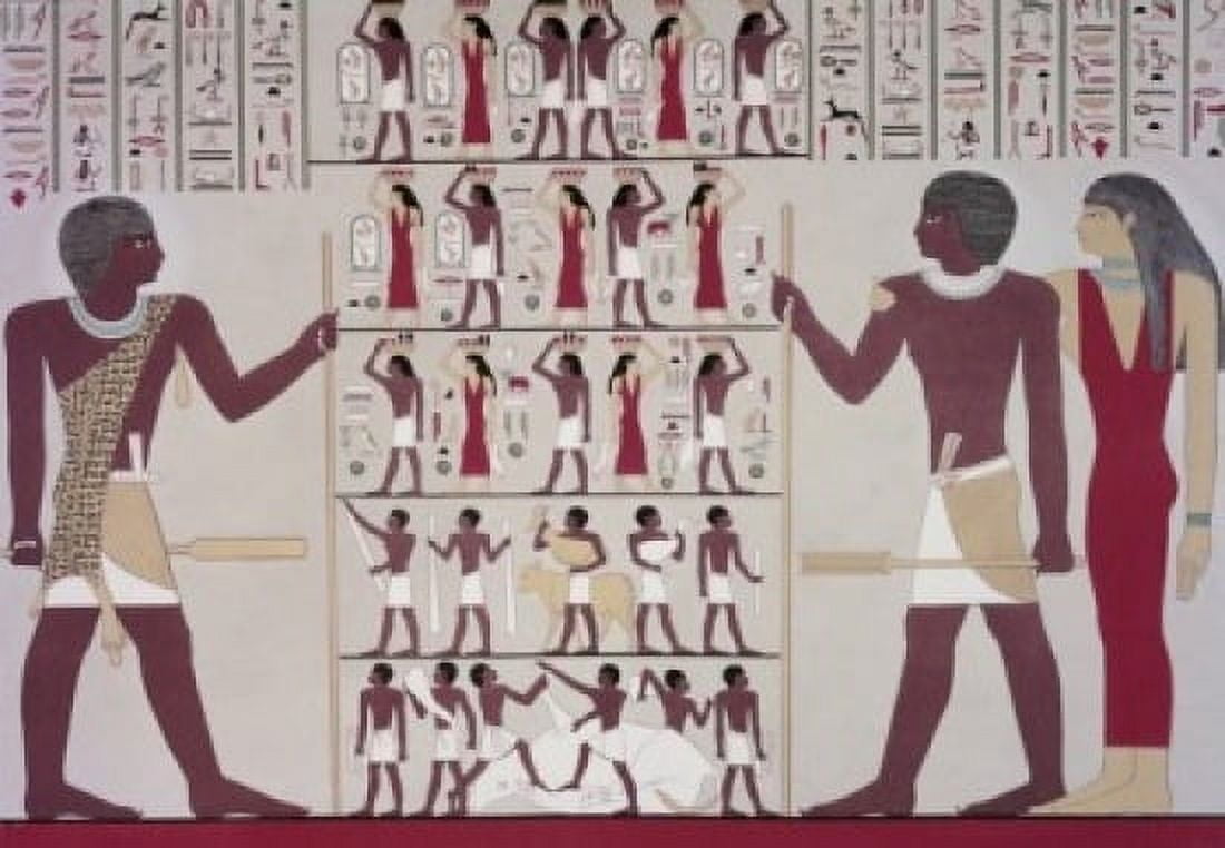 Merab Tomb Tomb Painting 2900 BC Egyptian Art Fresco British Museum London England Canvas Art - (24 x 36)