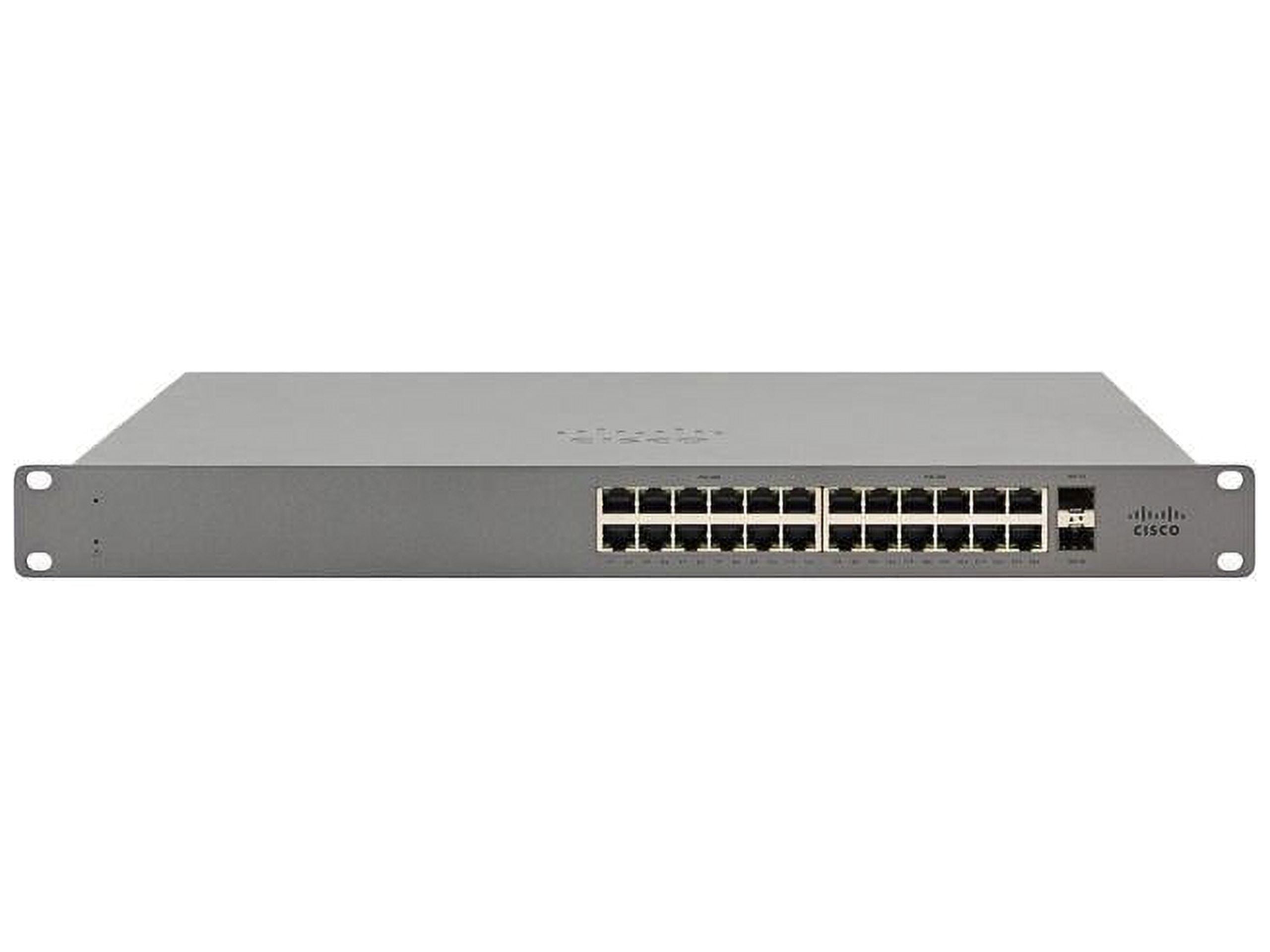 Meraki Go 24-Port Gigabit Ethernet Network Switch with Fiber LAN, Desktop Mountable - Walmart ...