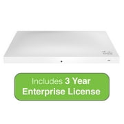 cisco meraki mr52 dual-band, 4x44, 802.11ac wave 2 indoor high performance wireless access point with 3 years enterprise licens