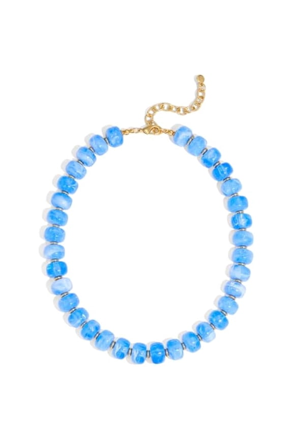 Summer Beach Jewelry Chunky Beaded Necklace for Women Trendy Statement Big Colorful Resin Bead Choker Necklaces Boho Charm Jewelry Cute Gifts for Love