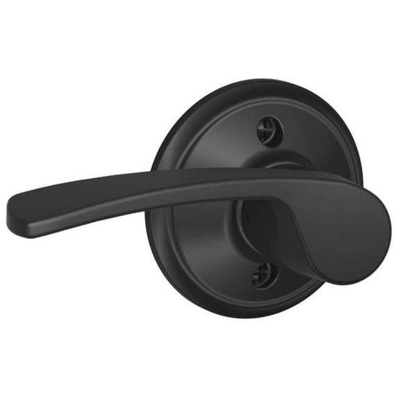 Merano Left Handed Lever Non-Turning Lock, Matte Black (F170 MER 622 LH)