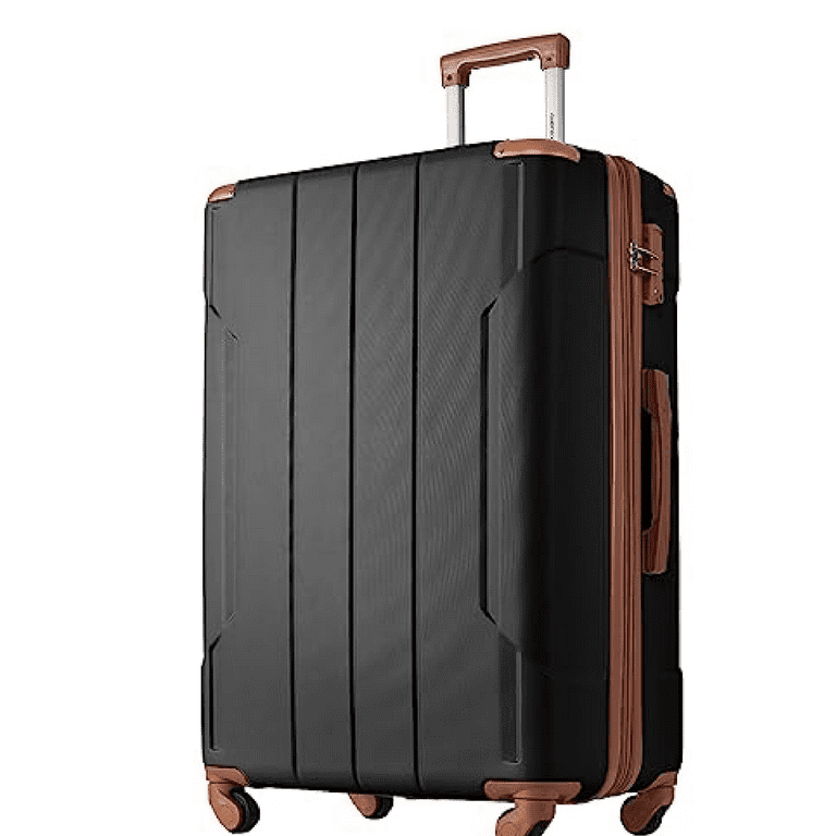 Merax 28 Inch Checked-Large Luggage with Wheels Aluminum Alloy