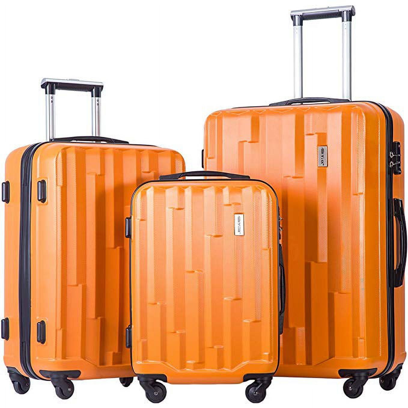 Merax 3 Piece ABS Hardside Luggage Set