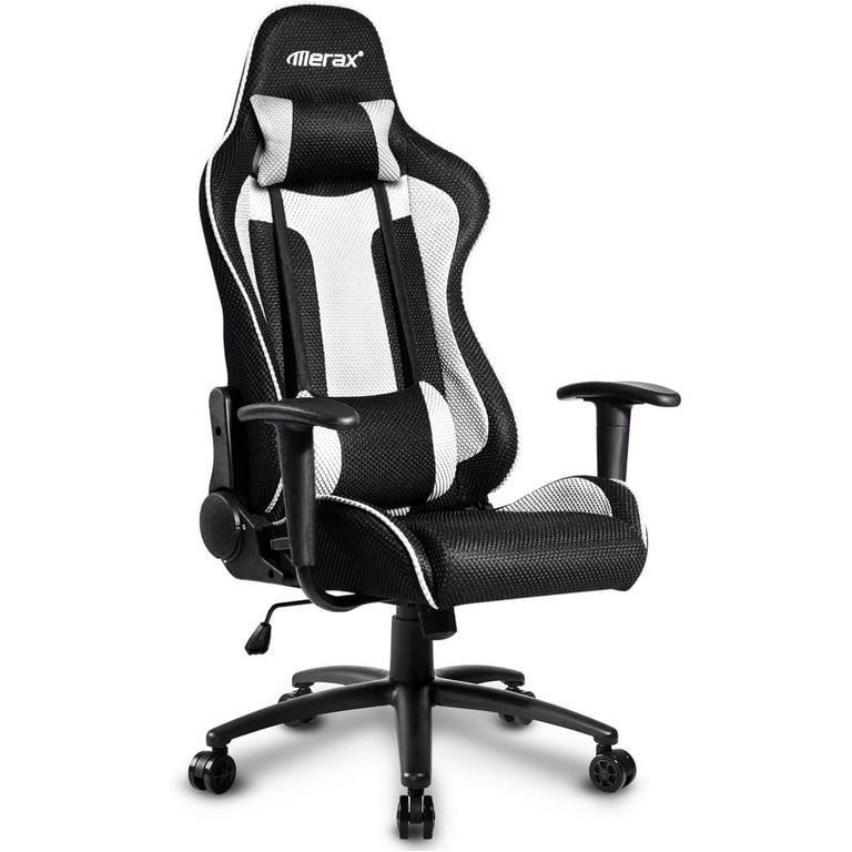 Merax High Back Reclining Fabric Racing Office Chair Computer