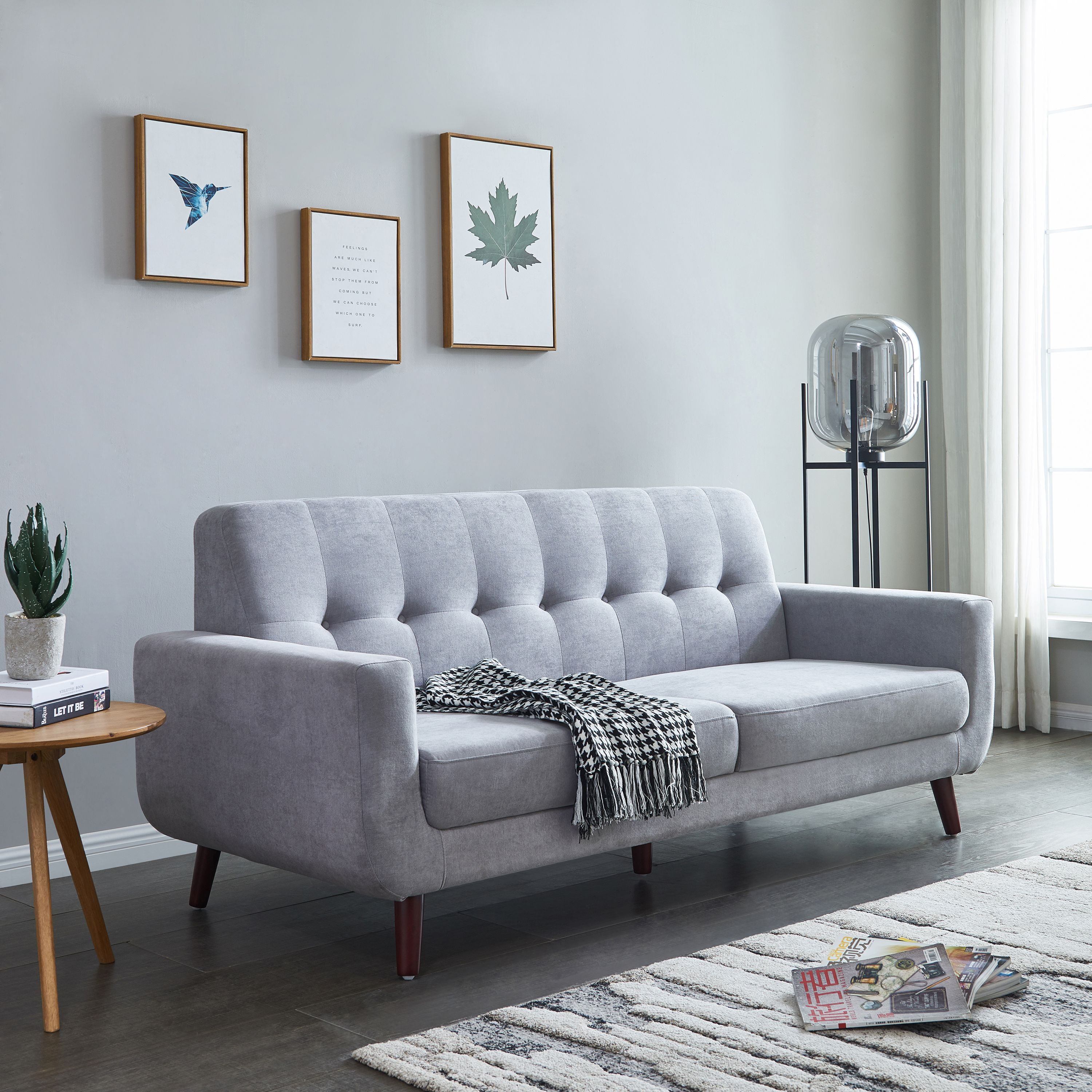 Merax Mid-Century Modern Sofa for Living Room, Multiple Colors ...