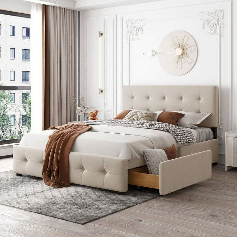 Queen size sales mattress and headboard