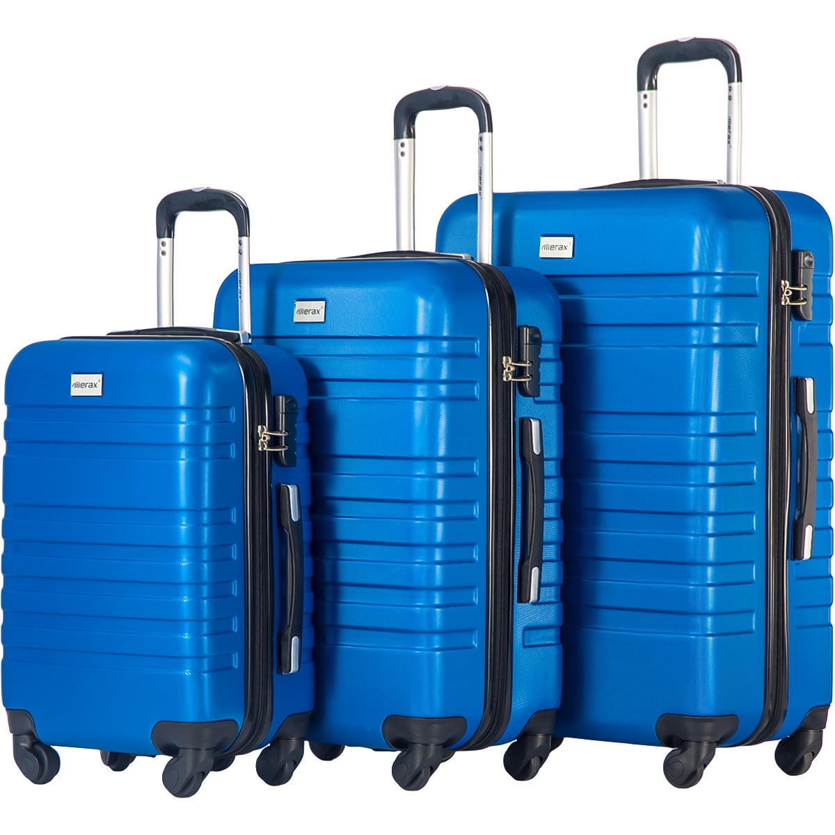 Merax Travelhouse Luggage 3 Piece Luggage Set Suitcase - Walmart.com