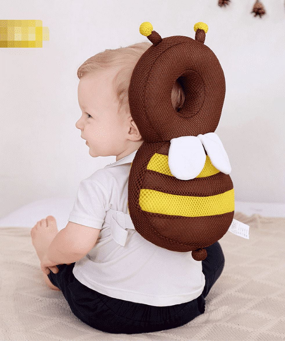 Head Back Protector Baby Protect Pillow Learn Walk Headgear Prevent Injured  Safety Pad prevention Fall Cartoon Bee Kids Pillows