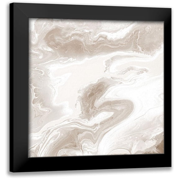 Mercado, M. 12x12 Black Modern Framed Museum Art Print Titled - Cream Marble