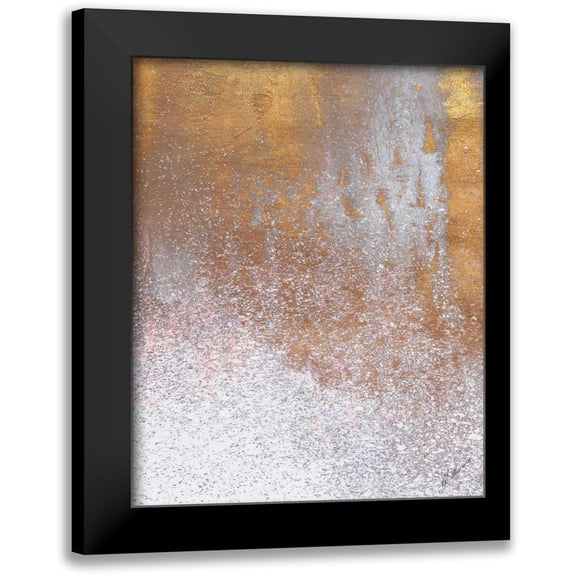 Mercado, M. 12x14 Black Modern Framed Museum Art Print Titled - Gold Summer Woods I