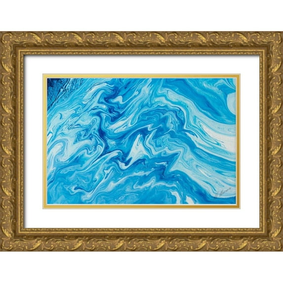 Mercado, M. 18x13 Gold Ornate Wood Framed with Double Matting Museum Art Print Titled - Marble