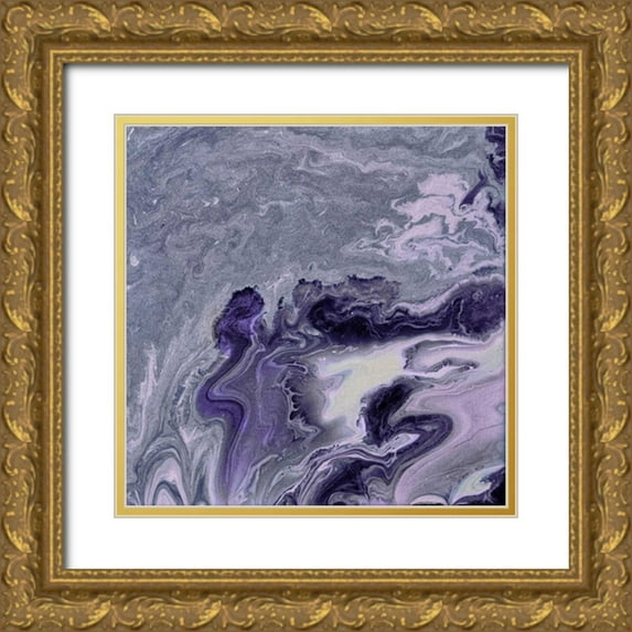 Mercado, M. 20x20 Gold Ornate Wood Framed with Double Matting Museum Art Print Titled - Violet Agate