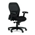 thumbnail image 1 of Mercado Mid-Back Mesh Chair, Mesh Back-Fabric Seat, Black, 1 of 1