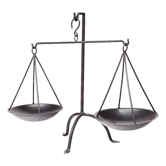 Mercana Adilah Black Metal Vintage Inspired Weighing Scale 68854