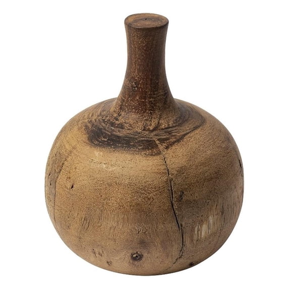 Mercana Afra Medium Solid Wood Vase Shaped Decorative Object 68895