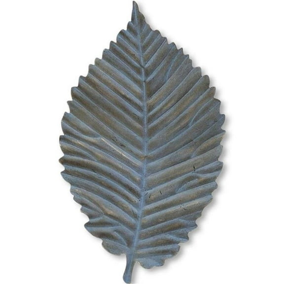 Mercana Brattea 15.8"H Large Green and Gray Metal Leaf Wall Art