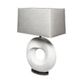 thumbnail image 1 of Mercana Celtica (26.8"H) White Resin Ring-Shaped Base Table Lamp, 1 of 6