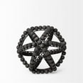 thumbnail image 1 of Mercana Earnhardt I Decorative Metal Orb With Wooden Bead In Black 68678, 1 of 6