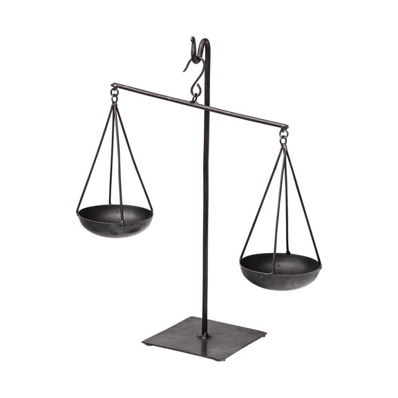 Mercana Ellis Black Metal Vintage Inspired Weighing Scale 68855