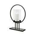 thumbnail image 1 of Mercana Furniture Saturn I Small Black Metal Table Candle Holder, 1 of 7