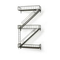 thumbnail image 1 of Mercana Gastown 42"H Gray Metal Wall-Mounted Fire Escape Shelf, 1 of 8