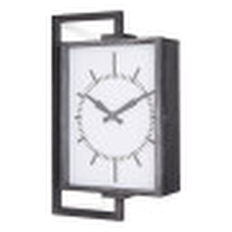 Hagar Large Rectangular Industrial Metal Wall Clock