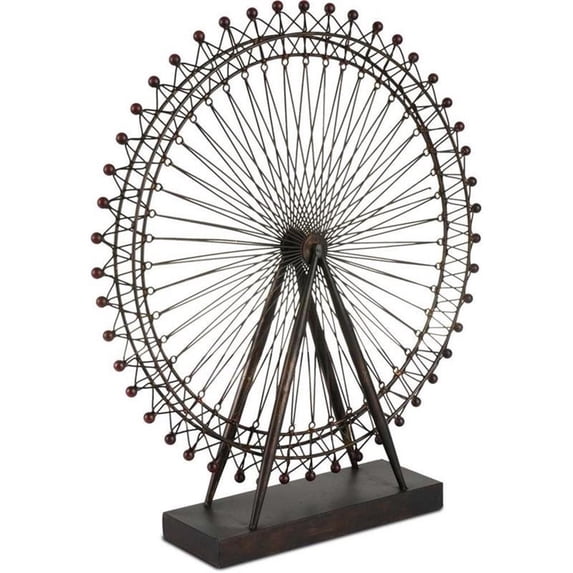 Mercana Industrial Metal Decor With Black Finish 57117