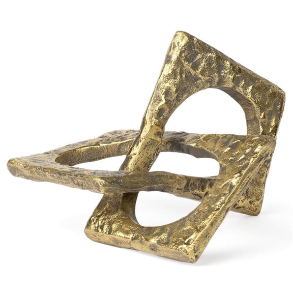 Mercana Metal Statue With Rustic Gold Finish 67808