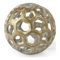 thumbnail image 1 of Mercana Moyer I Small Gold Metal Hollow Decorative Orb 68604, 1 of 7