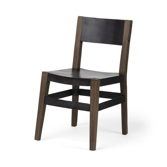 Mercana Nell I (Brown) Dining Chair with Solid Indian Mango Wood (Set of 2)