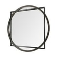 thumbnail image 1 of Mercana Norbert 46" Round-Square Black Wood/Metal Frame Mirror, 1 of 3
