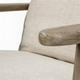 thumbnail image 1 of Mercana Olympus VI Beige Fabric Wrapped Wooden Frame Accent Chair, 1 of 9