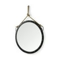 thumbnail image 1 of Mercana Pendula 27" Round Metal Frame Mirror in Black, 1 of 7