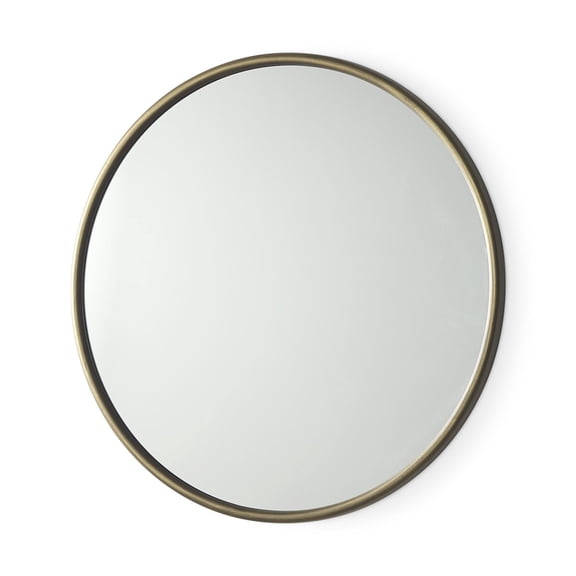 Mercana Piper Small Gold Metal Round Wall Mirror 69342